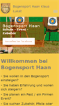 Mobile Screenshot of bogensport-haan.de