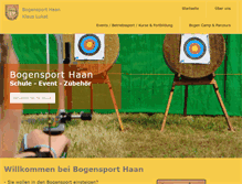 Tablet Screenshot of bogensport-haan.de
